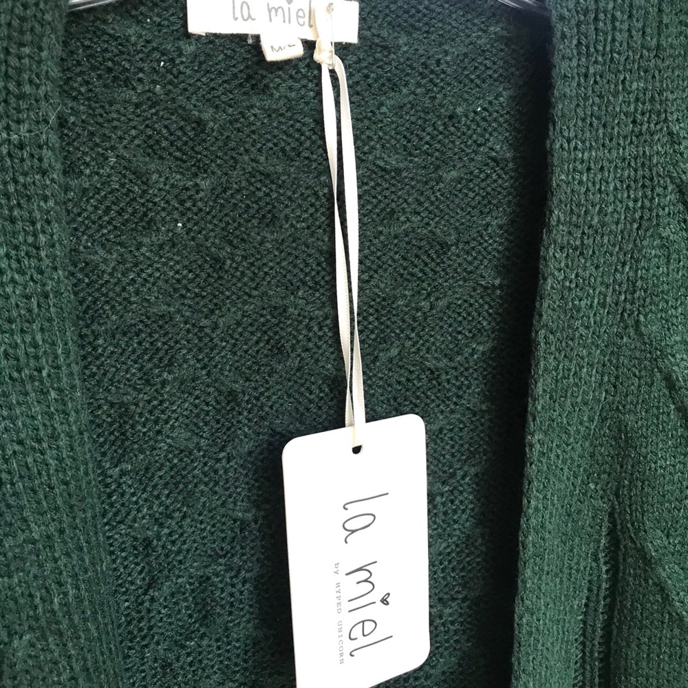 NWT Hyped Unicorn Textured Knit Cardigan - Picture 7 of 9